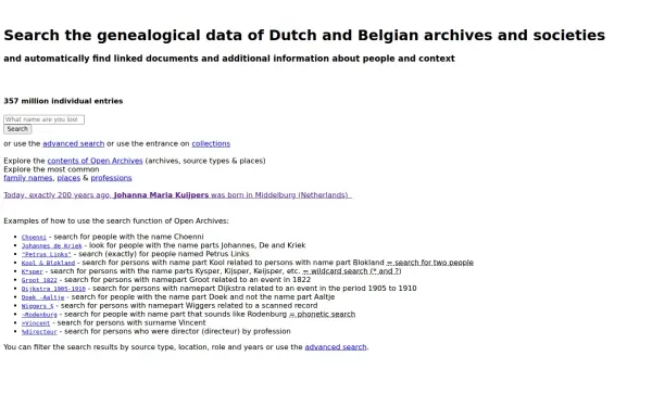 www.openarchieven.nl