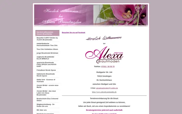 www.alexabrautmoden.de