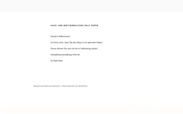 hausverwaltung-hofer.de