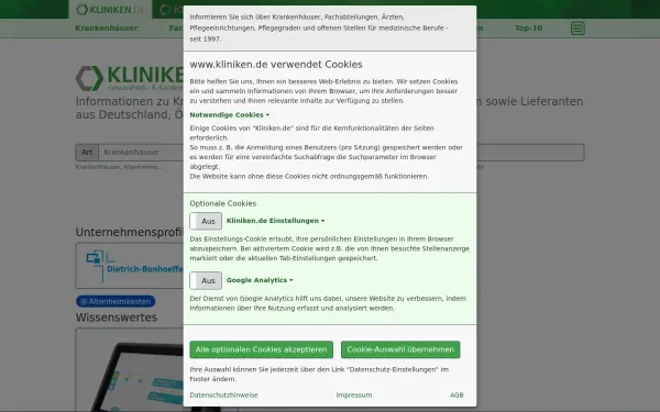 www.kliniken.de