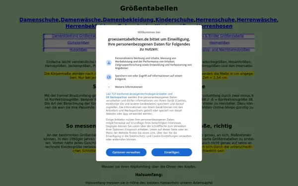 groessentabellchen.de