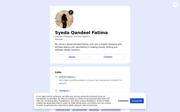 qandeel.bio