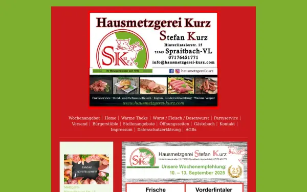 www.hausmetzgerei-kurz.com