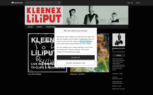 kleenexliliput.bandcamp.com