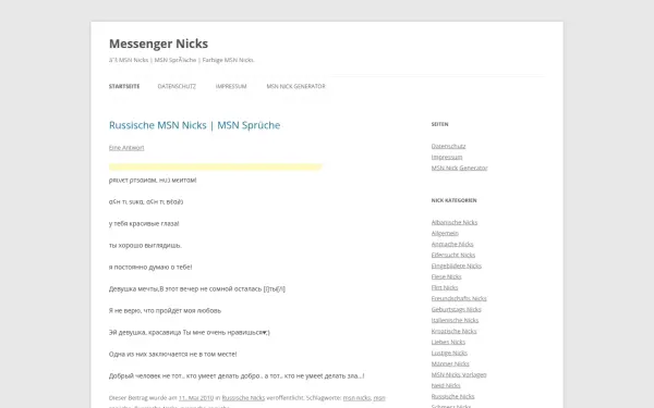 www.messenger-nicks.de