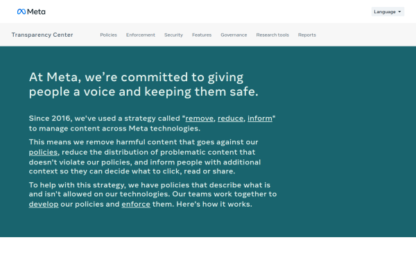 transparency.meta.com