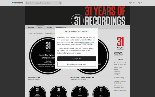 thirtyonerecordings.bandcamp.com