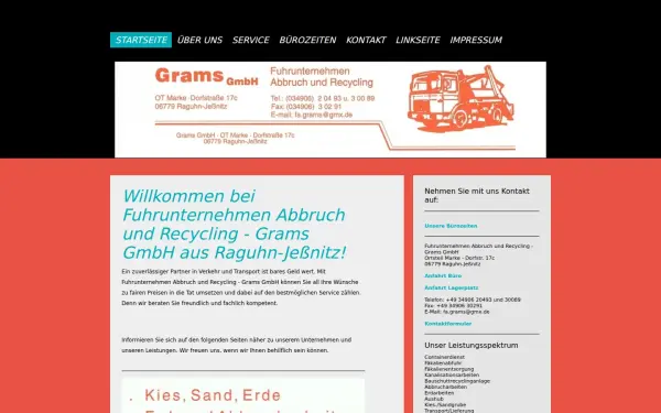 www.grams-fuhrunternehmen.de