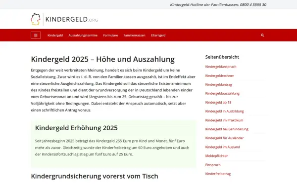 www.kindergeld.org
