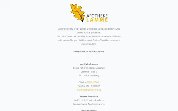 www.apothekelamme.de