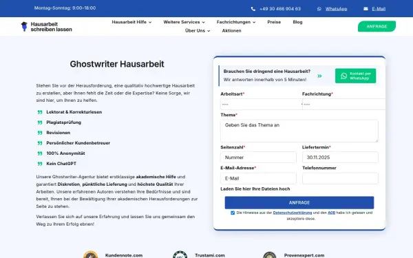 hausarbeitschreibenlassen.de