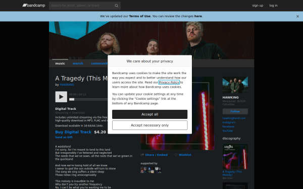 hawkingofficial.bandcamp.com
