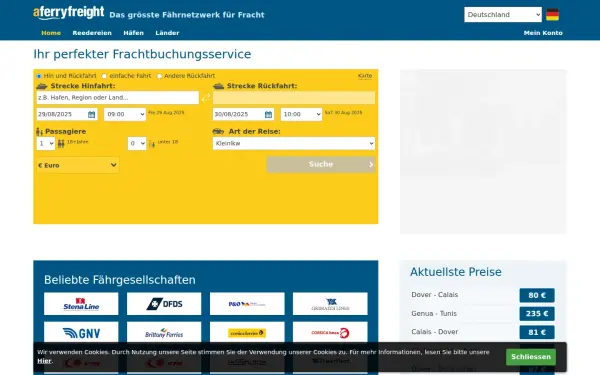 www.aferryfracht.de