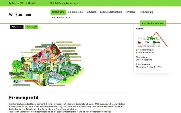 www.dachdecker-gruener.de