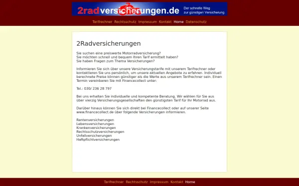 2radversicherungen.de