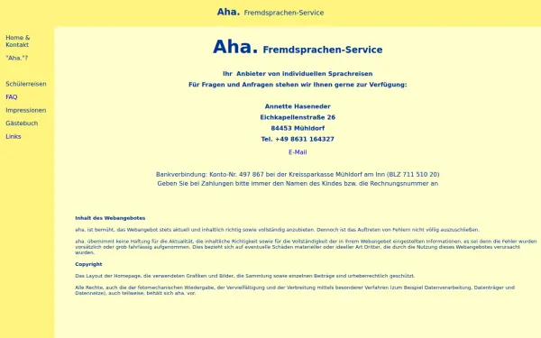 aha-sprachen.de