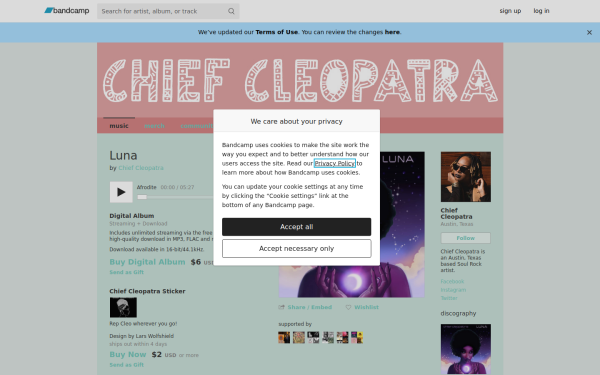 chiefcleopatra.bandcamp.com