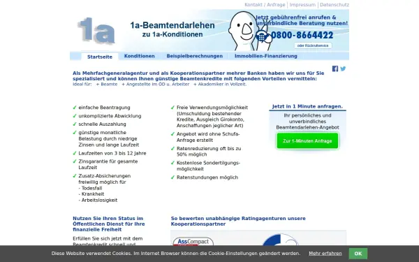 www.1a-beamtendarlehen.de