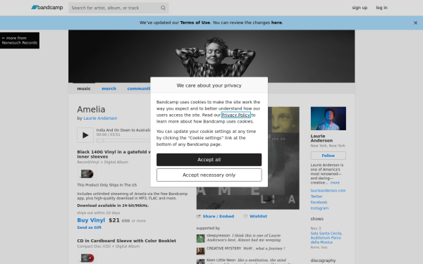 laurieanderson.bandcamp.com