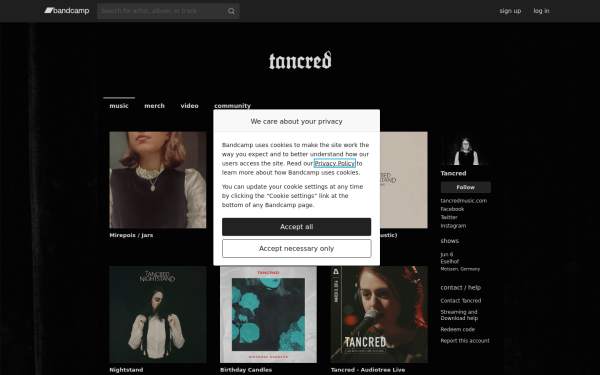 tancred.bandcamp.com