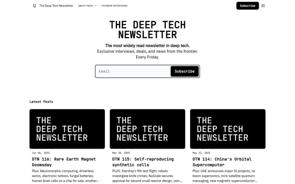 deeptechnewsletter.com