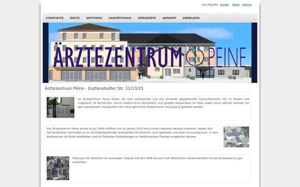 www.aerztezentrum-peine.de