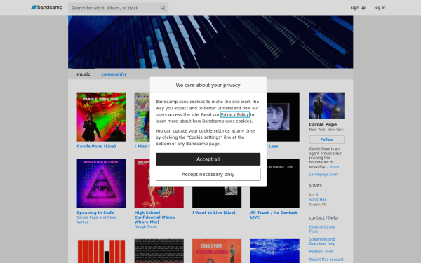 carolepope.bandcamp.com