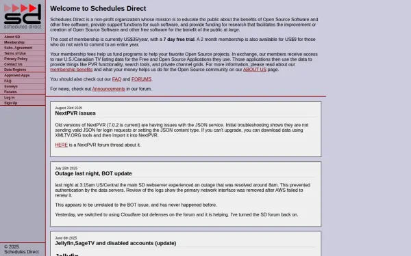 schedulesdirect.org