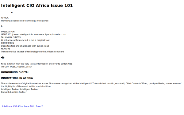 africa.magazine.intelligentcio.com