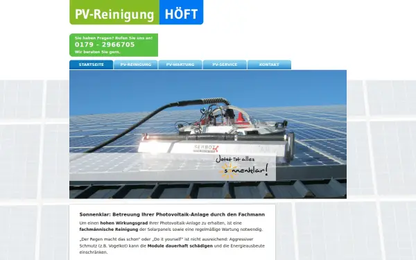 www.pv-reinigung-hoeft.de