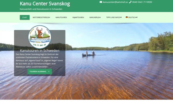 canoe-center-svanskog.com
