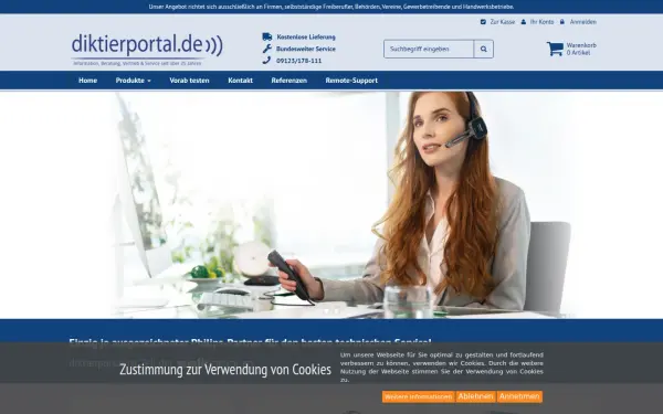 www.diktierportal.de