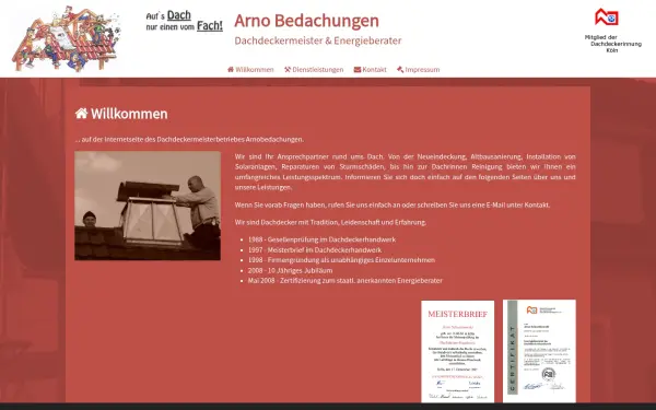 arnodachdeckermeister.de