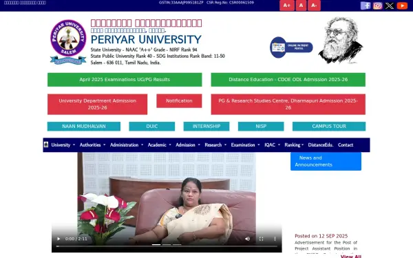 www.periyaruniversity.ac.in