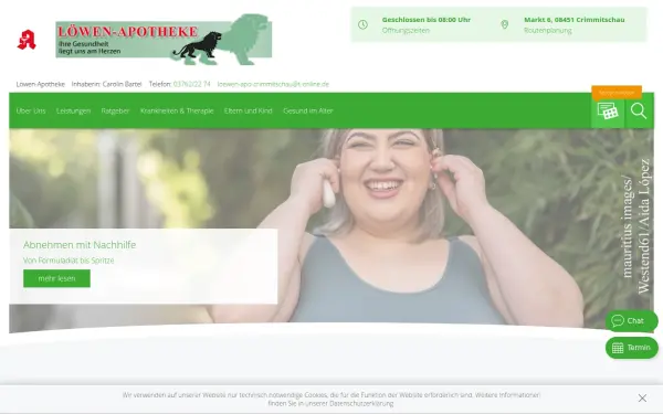 www.loewenapothekecrimmitschau.de