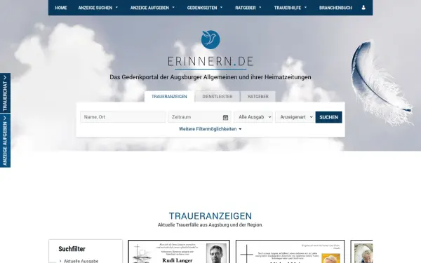 trauer.augsburger-allgemeine.de