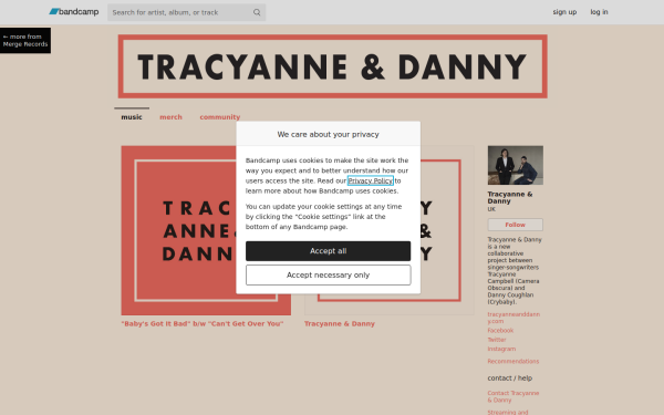 tracyanneanddanny.bandcamp.com