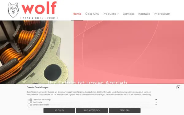 www.praezisionstechnik-wolf.de