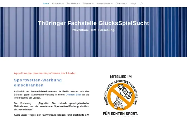 gluecksspielsucht-thueringen.de