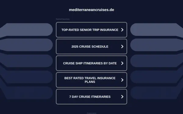 mediterraneancruises.de