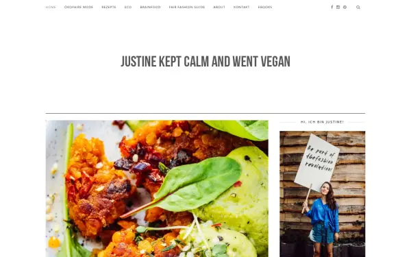 justinekeptcalmandwentvegan.com