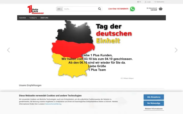 www.1plus-autolack-hannover.de