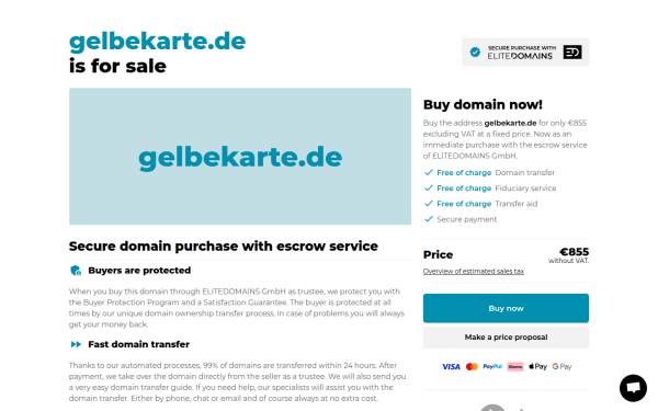 gelbekarte.de