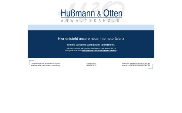 www.anwaltskanzlei-hussmann-otten.de