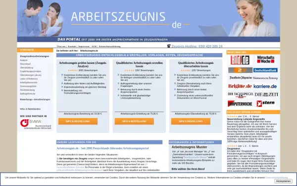 www.arbeitszeugnis.de