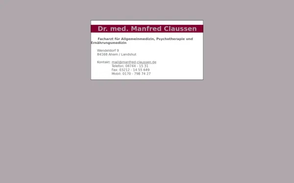 manfred-claussen.de