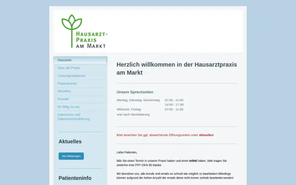 www.hausarztpraxisammarkt.de