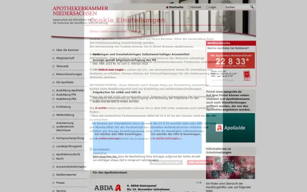 www.apothekerkammer-niedersachsen.de