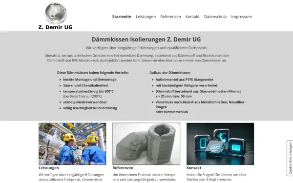 daemmkissen-demir.de
