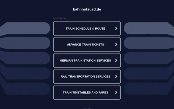 bahnhofsued.de